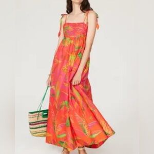 Farm Rio Vibrant Tropical Maxi Dress